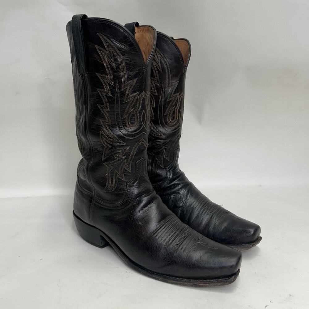 Lucchese Crayton Mad Dog Western Cowboy Boots “Dark Brown” 15567 Men’s 9.5EE